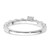 Two Promises 14k White Gold 3/8 carat Lab Grown Diamond VS/SI+ G+ Complete Promise Band