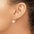 14k 8-9mm White Round Akoya Saltwater Cultured Pearl Leverback Earrings