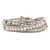 White Howlite Beaded and Leather Multi-wrap Bracelet