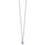 White Ice Sterling Silver Rhodium-plated 18 Inch Amethyst and Diamond Necklace with 2 Inch Extender
