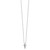 White Ice Sterling Silver Rhodium-plated 18 Inch Black Diamond Cross Necklace with 2 Inch Extender