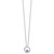 White Ice Sterling Silver Rhodium-plated 18 inch Diamond and Amethyst Necklace with a 2 inch Extender