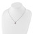 White Ice Sterling Silver Rhodium-plated 18 inch Diamond and Garnet Necklace with 2 inch Extender
