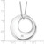 White Ice Sterling Silver Rhodium-plated 18 inch Diamond Circle Necklace plus 2 inch Extender