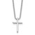 White Ice Sterling Silver Rhodium-plated 18 inch Diamond Cross Necklace plus 2 inch Extender - QW-8BF06657-9097