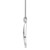 White Ice Sterling Silver Rhodium-plated 18 Inch Diamond Fancy Teardrop Necklace with 2 Inch Extender - QW-AE490A09-3486