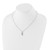 White Ice Sterling Silver Rhodium-plated 18 Inch Diamond Feather Necklace with 2 Inch Extender