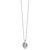 White Ice Sterling Silver Rhodium-plated 18 Inch Diamond Filigree Oval Locket Necklace with 2 Inch Extender