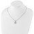 White Ice Sterling Silver Rhodium-plated 18 Inch Diamond Flower Necklace with 2 Inch Extender - QW-EA3C365B-1666