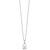 White Ice Sterling Silver Rhodium-plated 18 Inch Diamond Heart Lock Necklace with 2 Inch Extender