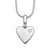 White Ice Sterling Silver Rhodium-plated 18 Inch Diamond Heart Necklace with 2 Inch Extender - QW-A2AE97C3-6323