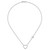 White Ice Sterling Silver Rhodium-plated 18 inch Diamond Hearts Necklace plus 2 inch Extender
