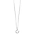 White Ice Sterling Silver Rhodium-plated 18 inch Diamond Horseshoe  Necklace plus 2 inch Extender
