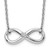 White Ice Sterling Silver Rhodium-plated 18 Inch Diamond Infinity Necklace - QW-1A24E8F8-5019