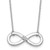 White Ice Sterling Silver Rhodium-plated 18 inch Diamond Infinity Necklace - QW-48E6B88E-9992