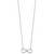 White Ice Sterling Silver Rhodium-plated 18 inch Diamond Infinity Necklace - QW-48E6B88E-9992