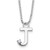 White Ice Sterling Silver Rhodium-plated 18 inch Diamond Letter J Initial Necklace plus 2 inch Extender