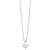 White Ice Sterling Silver Rhodium-plated 18 inch Diamond Letter M Initial Necklace plus 2 inch Extender