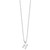 White Ice Sterling Silver Rhodium-plated 18 inch Diamond Letter N Initial Necklace plus 2 inch Extender