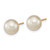 14k 8-9mm White Round South Sea Saltwater Cultured Pearl Post Earrings