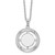 White Ice Sterling Silver Rhodium-plated 18 Inch Diamond Letter Q Initial Necklace with 2 Inch Extender