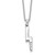 White Ice Sterling Silver Rhodium-plated 18 inch Diamond Lightning Bolt Necklace plus 2 inch Extender