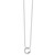 White Ice Sterling Silver Rhodium-plated 18 Inch Diamond Open Circle Necklace with 2 Inch Extender - QW-836BFAA9-4596