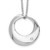 White Ice Sterling Silver Rhodium-plated 18 Inch Diamond Open Circle Necklace with 2 Inch Extender - QW-E671FB47-6436