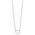 White Ice Sterling Silver Rhodium-plated 18 Inch Diamond Open Heart Necklace
