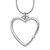 White Ice Sterling Silver Rhodium-plated 18 Inch Diamond Open Heart Necklace with 2 Inch Extender - QW-7858A538-6531