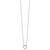 White Ice Sterling Silver Rhodium-plated 18 Inch Diamond Open Heart Necklace with 2 Inch Extender - QW-FCEA9BF7-9099