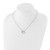 White Ice Sterling Silver Rhodium-plated 18 Inch Diamond Open Heart Necklace with 2 Inch Extender - QW-FCEA9BF7-9099
