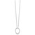 White Ice Sterling Silver Rhodium-plated 18 Inch Diamond Open Oval Necklace with 2 Inch Extender - QW-2329590A-8977