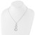 White Ice Sterling Silver Rhodium-plated 18 Inch Diamond Swirl Necklace with 2 Inch Extender - QW-0B226BD0-8203