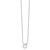White Ice Sterling Silver Rhodium-plated 18 Inch Open Circle Diamond Necklace with 2 Inch Extender - QW-9F35EF03-6035
