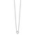 White Ice Sterling Silver Rhodium-plated Diamond 18 Inch Heart Necklace with 2 Inch Extender