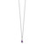 White Ice Sterling Silver Rhodium-plated Diamond and Teardrop Amethyst 18 inch Neckalce with 2 inch Extender