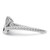 White Ice Sterling Silver Rhodium-plated Diamond Arrow Ring - QW-AC640589-2967