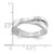 White Ice Sterling Silver Rhodium-plated Diamond Crossover Ring - QW-177E5724-9641