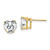 14k 8mm Heart Cubic Zirconia earring