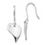 White Ice Sterling Silver Rhodium-plated Diamond Heart Earrings - QW-532AA798-4484