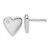 White Ice Sterling Silver Rhodium-plated Diamond Heart Earrings - QW-AD403441-8523