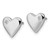 White Ice Sterling Silver Rhodium-plated Diamond Heart Earrings - QW-AD403441-8523