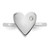 White Ice Sterling Silver Rhodium-plated Diamond Heart Ring - QW-96D2E65D-7751
