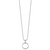 White Ice Sterling Silver Rhodium-plated Diamond Open Circle 18inch Necklace plus 2 inch Extender