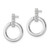 White Ice Sterling Silver Rhodium-plated Diamond Open Circle Post Earrings - QW-4C9CD533-8418