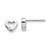 White Ice Sterling Silver Rhodium-plated Diamond Open Heart Post Earrings - QW-7C24BF3A-2938