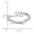 White Ice Sterling Silver Rhodium-plated Diamond Ring - QW-AEAAFCB2-1152