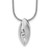 White Ice Sterling Silver Rhodium-plated Satin and Polished 18 Inch Diamond Necklace with 2 Inch Extender - QW-535ACF69-5432