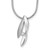 White Ice Sterling Silver Rhodium-plated Satin and Polished 18 Inch Diamond Necklace with 2 Inch Extender - QW-F478F501-5793